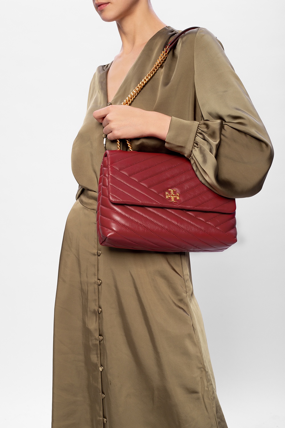 Tory burch red shoulder on sale bag